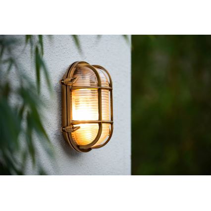 Lucide 11891/20/02 - Outdoor wall light DUDLEY 1xE27/40W/230V IP65 gold