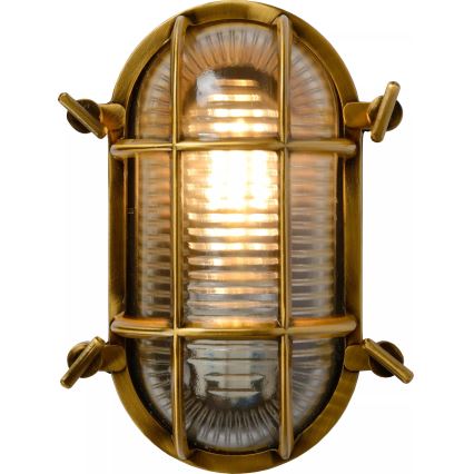 Lucide 11891/20/02 - Outdoor wall light DUDLEY 1xE27/40W/230V IP65 gold