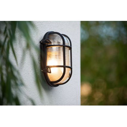Lucide 11891/20/30 - Outdoor wall light DUDLEY 1xE27/40W/230V IP65 black