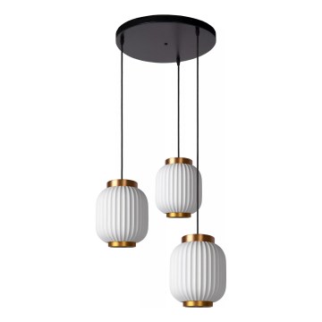 Lucide 13435/03/31 - Chandelier on a string GOSSE 3xE27/40W/230V porcelain