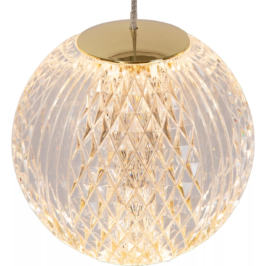 Lucide 13499/13/60 - LED Dimmable chandelier on a string CINTRA 3xLED/4,7W/230V gold