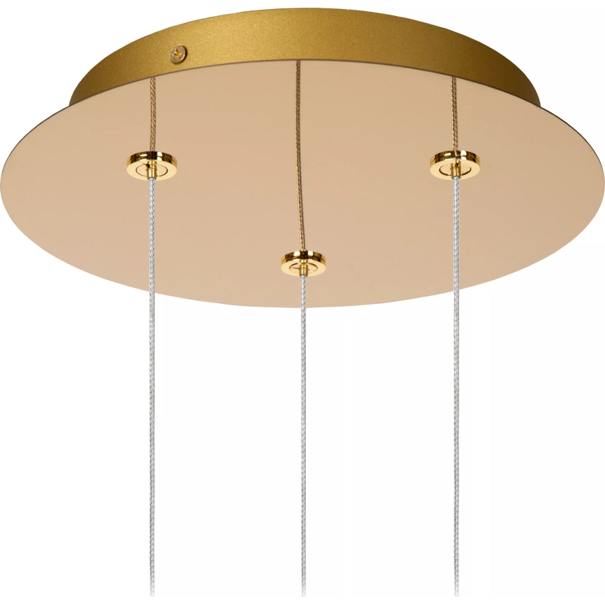 Lucide 13499/13/60 - LED Dimmable chandelier on a string CINTRA 3xLED/4,7W/230V gold