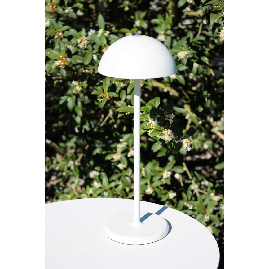 Lucide 15500/02/31 - LED Dimmable touch outdoor lamp JOY LED/1,5W/3,7V USB IP54 2200 mAh white