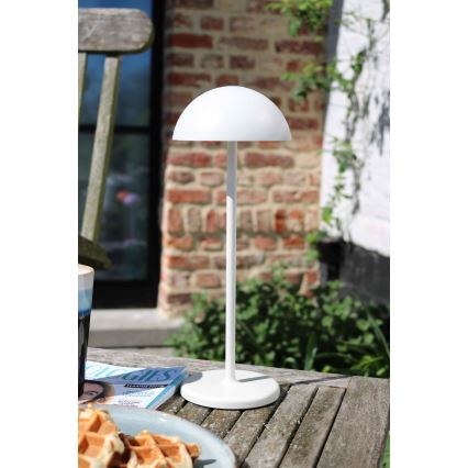 Lucide 15500/02/31 - LED Dimmable touch outdoor lamp JOY LED/1,5W/3,7V USB IP54 2200 mAh white