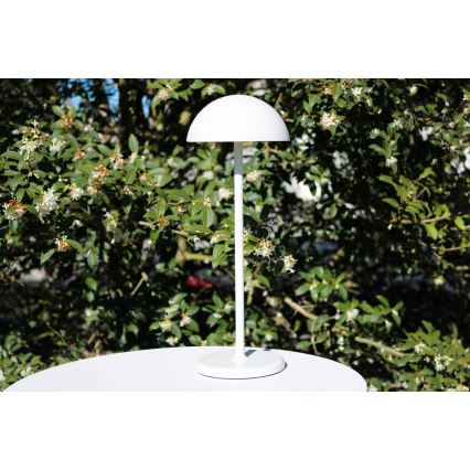 Lucide 15500/02/31 - LED Dimmable touch outdoor lamp JOY LED/1,5W/3,7V USB IP54 2200 mAh white