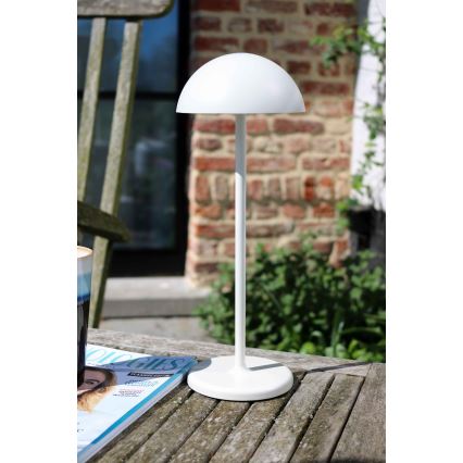 Lucide 15500/02/31 - LED Dimmable touch outdoor lamp JOY LED/1,5W/3,7V USB IP54 2200 mAh white