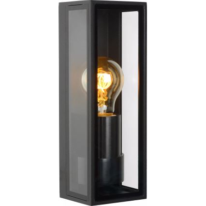 Lucide 15802/01/30 - Outdoor wall light DUKAN 1xE27/15W/230V IP65 black