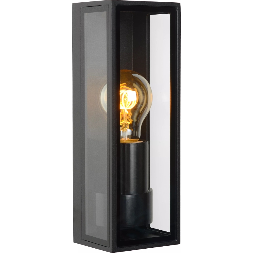 Lucide 15802/01/30 - Outdoor wall light DUKAN 1xE27/15W/230V IP65 black