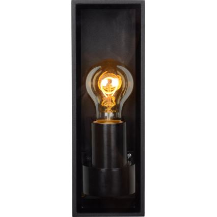 Lucide 15802/01/30 - Outdoor wall light DUKAN 1xE27/15W/230V IP65 black