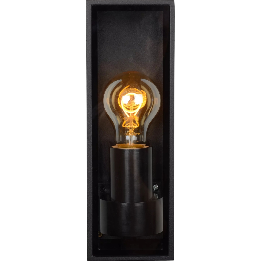 Lucide 15802/01/30 - Outdoor wall light DUKAN 1xE27/15W/230V IP65 black