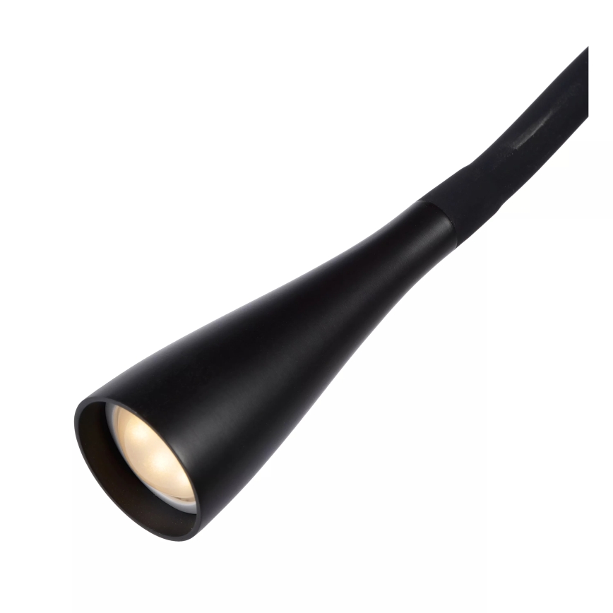 Lucide 18756/03/30 - LED Dimmable flexible touch floor lamp ZOZY LED/4W/230V black