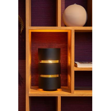 Lucide 21533/01/30 - Table lamp ROSAS 1xE27/40W/230V black