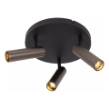 Lucide 22974/13/15 - GRADO Spotlight 3xGU10/40W/230V Brown/Black