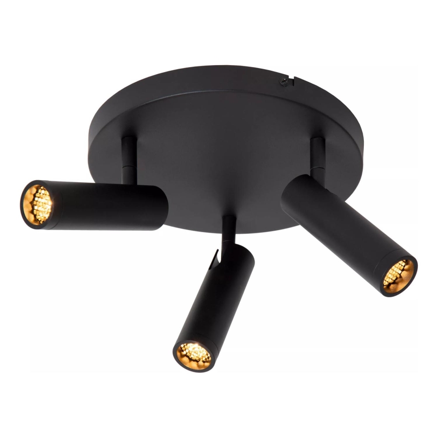 Lucide 22974/13/30 - GRADO spotlight 3x GU10, max. 40W per lamp, 230V, black