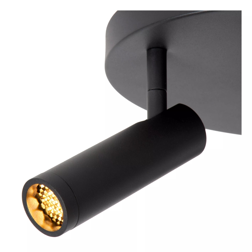 Lucide 22974/13/30 - GRADO spotlight 3x GU10, max. 40W per lamp, 230V, black