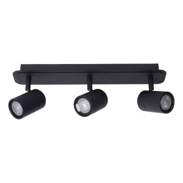 Lucide 26958/15/30 - LED Dimmable bathroom spotlight LENNERT 3xGU10/5W/230V IP44 black