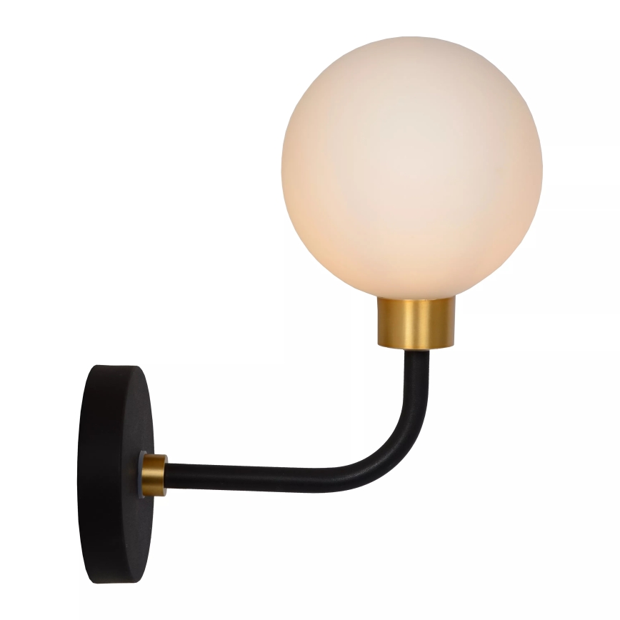 Lucide 30265/01/30 - Bathroom wall lamp BEREND 1xG9/33W/230V IP44 black