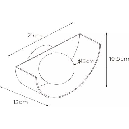 Lucide 45201/01/33 - Wall light BENNI 1xG9/28W/230V green