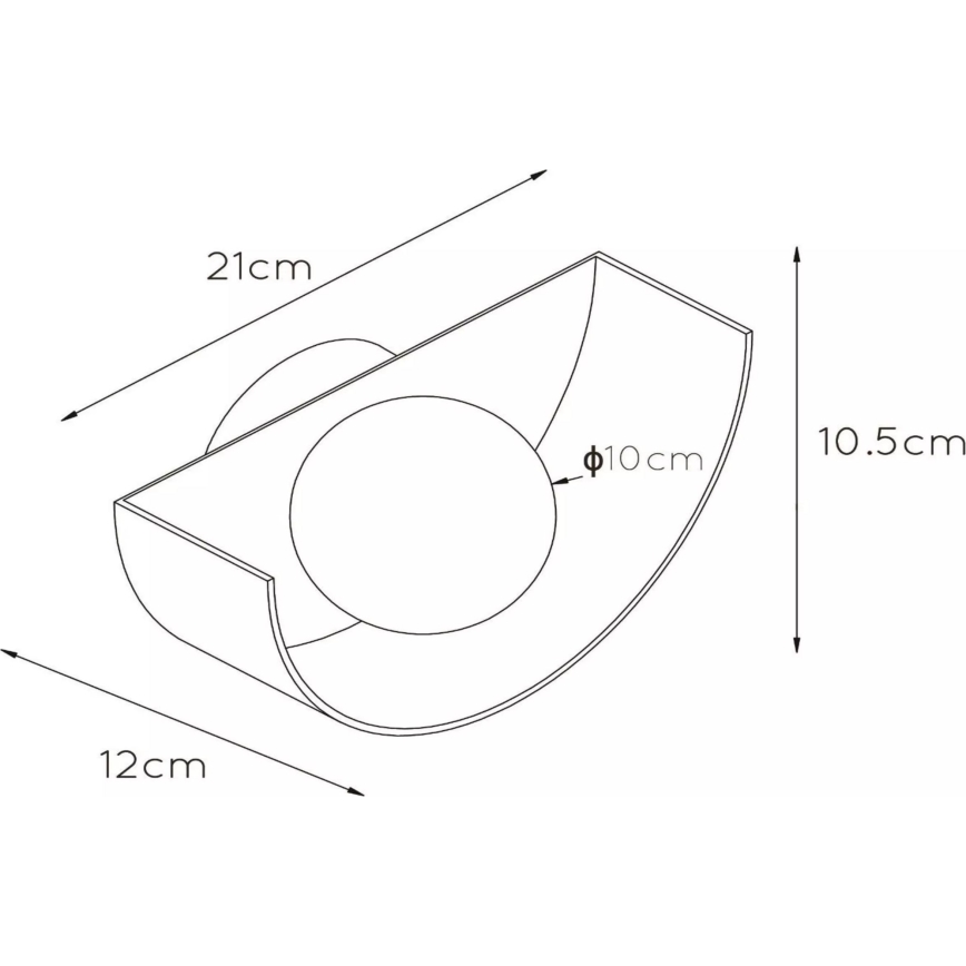 Lucide 45201/01/33 - Wall light BENNI 1xG9/28W/230V green