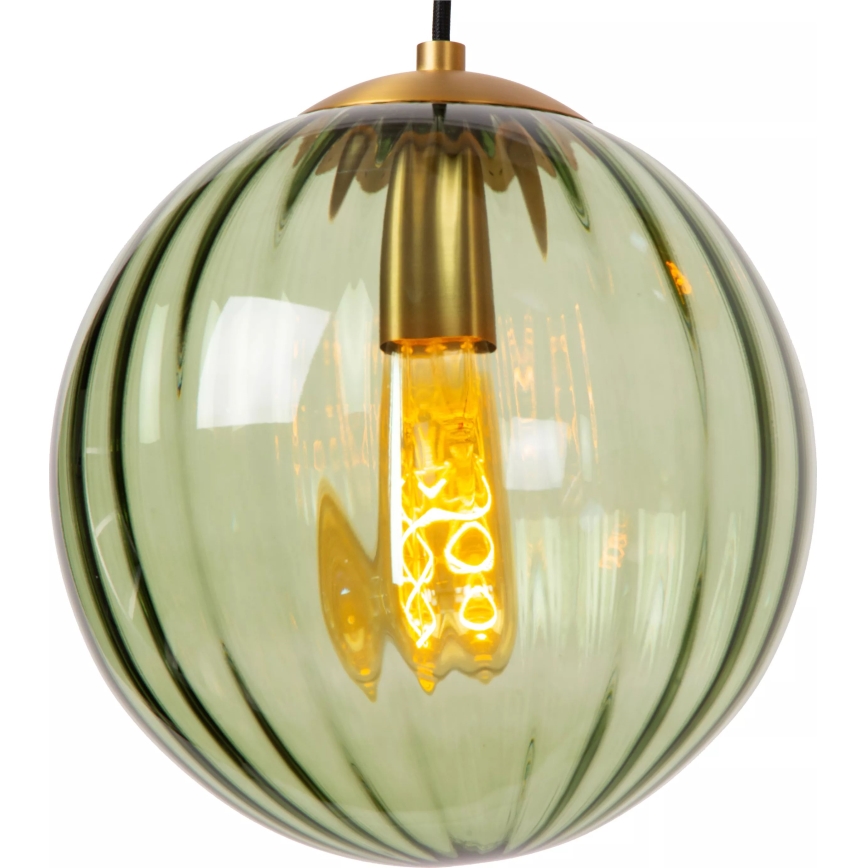 Lucide 45493/03/33 - Chandelier on a string MONSARAZ 3xE27/40W/230V green/beige