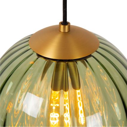 Lucide 45493/03/33 - Chandelier on a string MONSARAZ 3xE27/40W/230V green/beige
