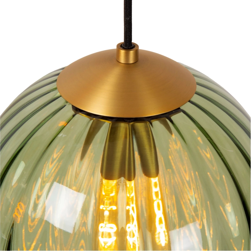Lucide 45493/03/33 - Chandelier on a string MONSARAZ 3xE27/40W/230V green/beige