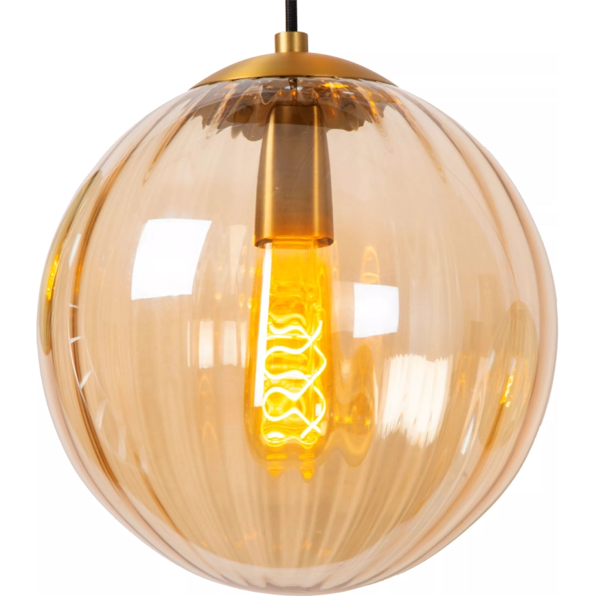 Lucide 45493/03/33 - Chandelier on a string MONSARAZ 3xE27/40W/230V green/beige