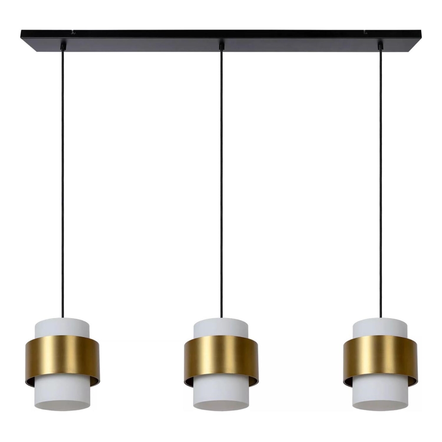 Lucide 45497/03/02 - Chandelier on a string FIRMIN 3xE27/40W/230V gold