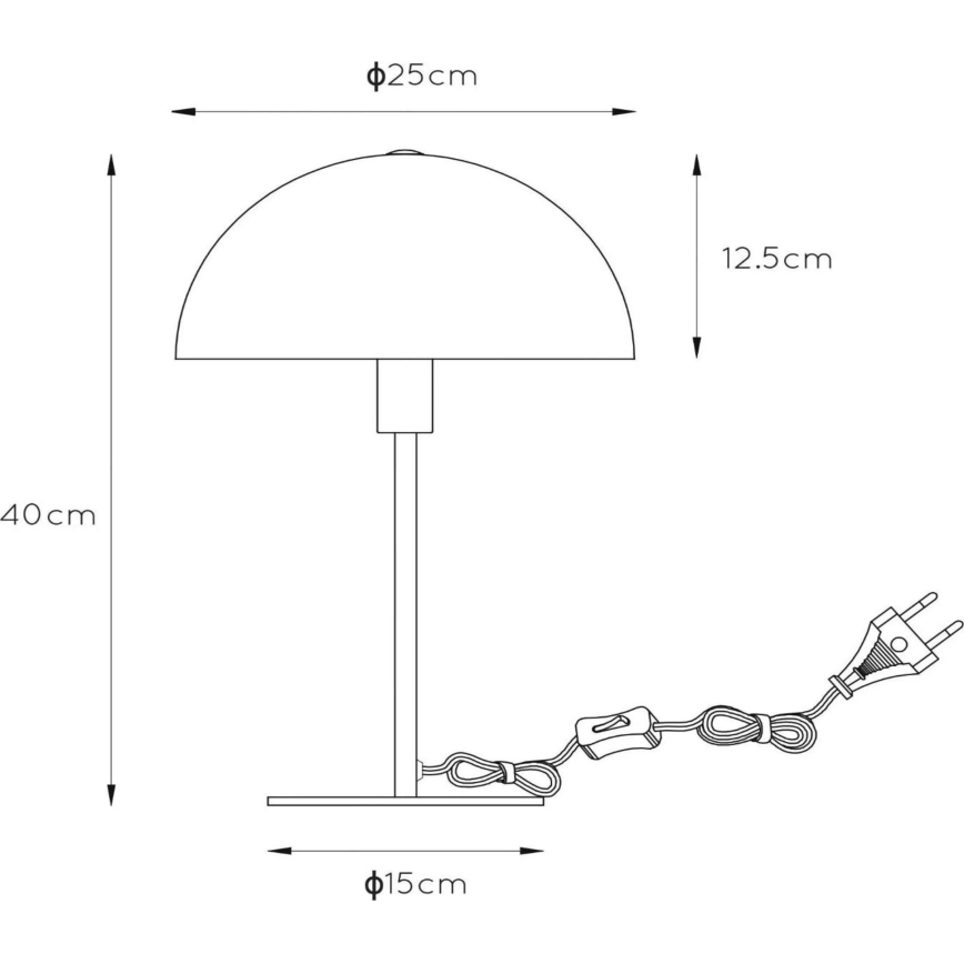 Lucide 45596/01/44 - Table lamp SIEMON 1xE14/25W/230V orange