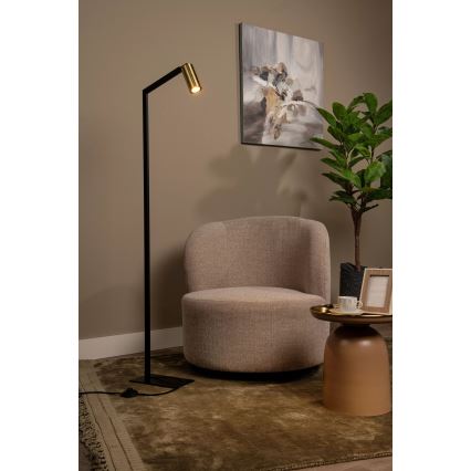 Lucide 45799/01/30 - Floor lamp SYBIL 1xGU10/35W/230V black/gold