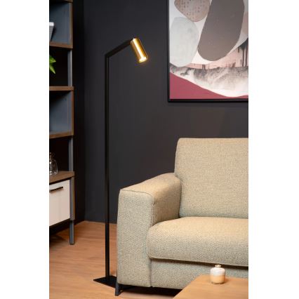 Lucide 45799/01/30 - Floor lamp SYBIL 1xGU10/35W/230V black/gold