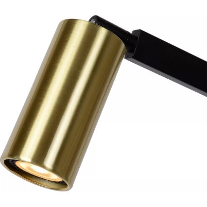 Lucide 45799/01/30 - Floor lamp SYBIL 1xGU10/35W/230V black/gold