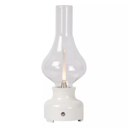 Lucide 74516/02/31 - LED Dimmable touch table lamp JASON LED/2W/230V USB 2000 mAh white