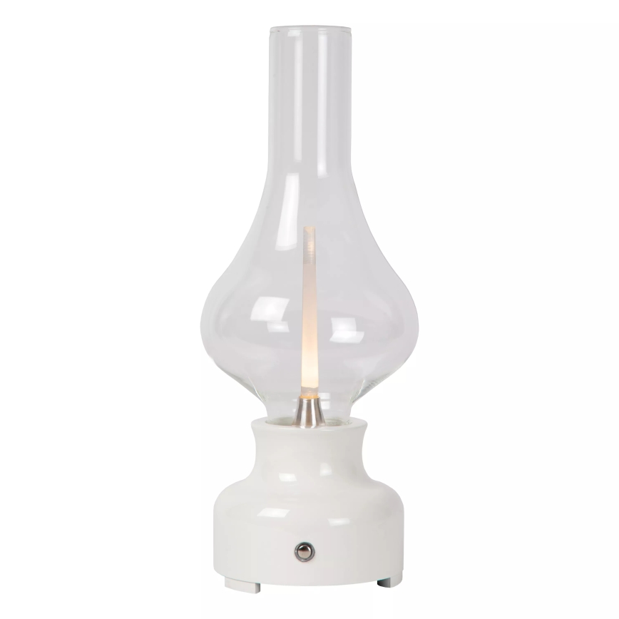 Lucide 74516/02/31 - LED Dimmable touch table lamp JASON LED/2W/230V USB 2000 mAh white