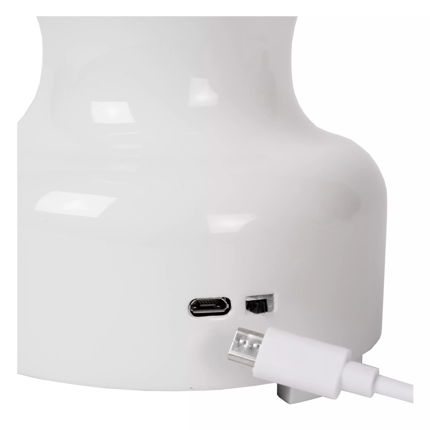 Lucide 74516/02/31 - LED Dimmable touch table lamp JASON LED/2W/230V USB 2000 mAh white