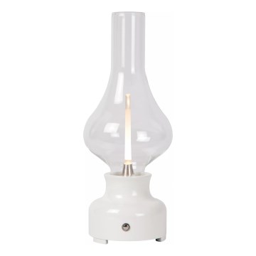 Lucide 74516/02/31 - LED Dimmable touch table lamp JASON LED/2W/230V USB 2000 mAh white