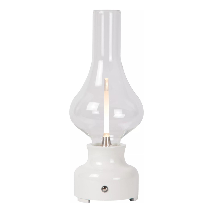 Lucide 74516/02/31 - LED Dimmable touch table lamp JASON LED/2W/230V USB 2000 mAh white