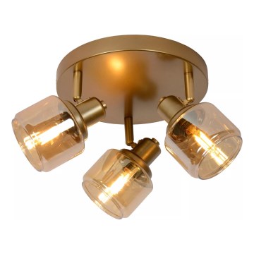 Lucide 77979/13/02 - Spotlight BJORN 3xE14/40W/230V gold