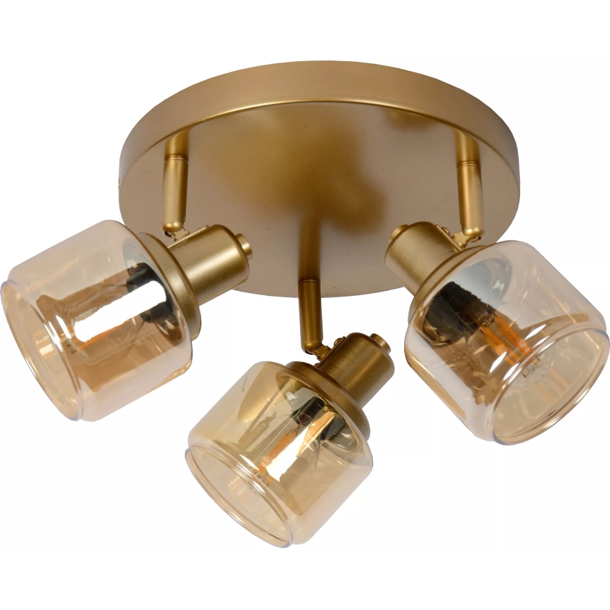 Lucide 77979/13/02 - Spotlight BJORN 3xE14/40W/230V gold