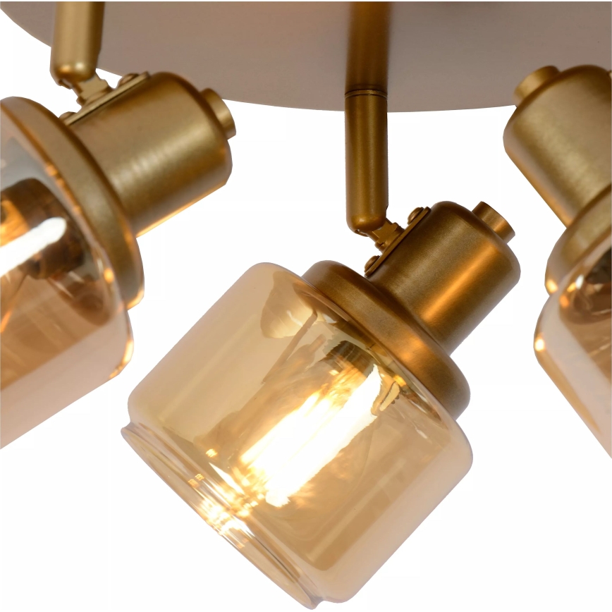 Lucide 77979/13/02 - Spotlight BJORN 3xE14/40W/230V gold