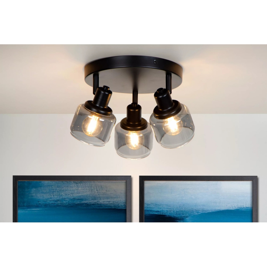 Lucide 77979/13/30 - Spotlight BJORN 3xE14/40W/230V black
