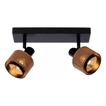 Lucide 77980/02/30 - Spotlight RAFA 2xE14/40W/230V black/bronze