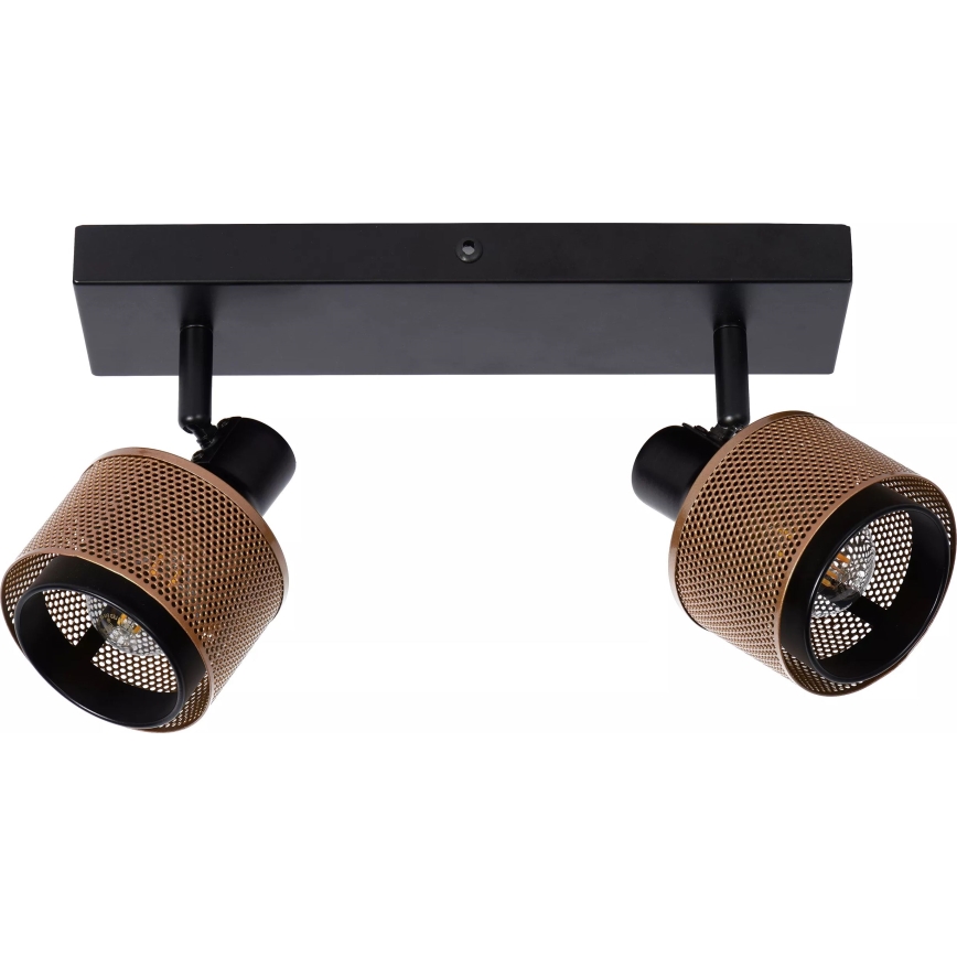 Lucide 77980/02/30 - Spotlight RAFA 2xE14/40W/230V black/bronze
