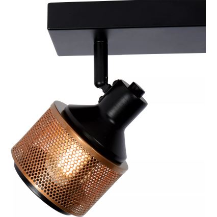 Lucide 77980/02/30 - Spotlight RAFA 2xE14/40W/230V black/bronze