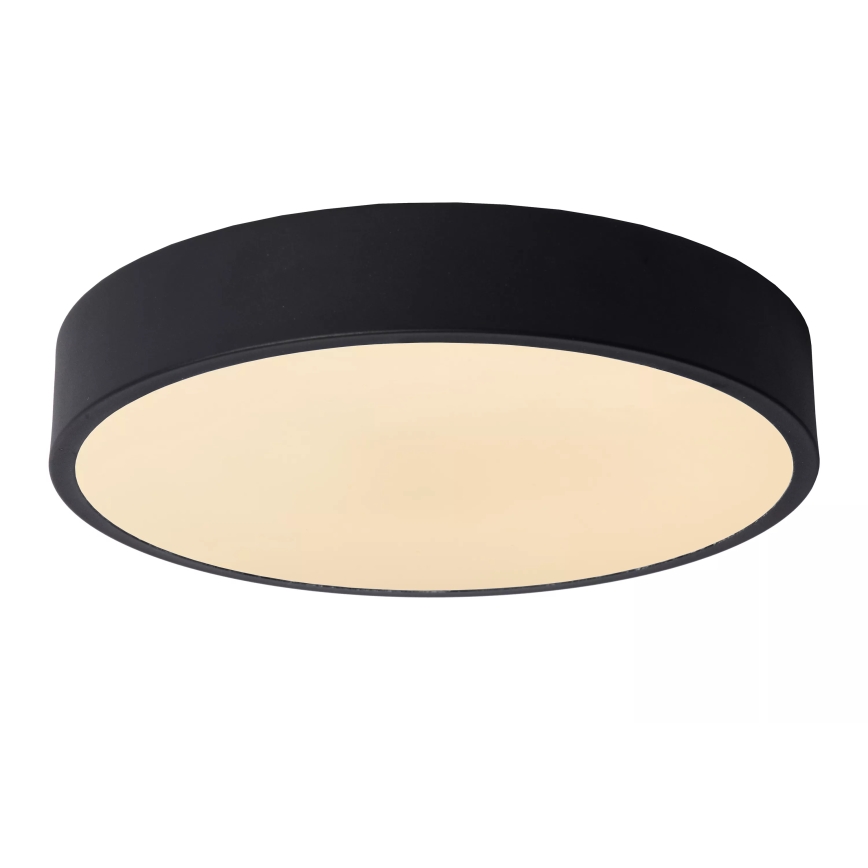 Lucide 79185/30/30 - LED Dimmable ceiling light UNAR LED/18W/230V d. 30 cm black