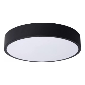 Lucide 79185/30/30 - LED Dimmable ceiling light UNAR LED/18W/230V d. 30 cm black