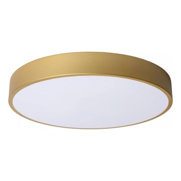 Lucide 79185/40/02 - LED Dimmable ceiling light UNAR LED/24W/230V d. 39,5 cm gold