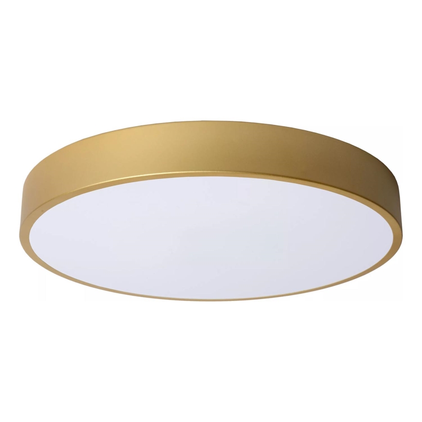 Lucide 79185/40/02 - LED Dimmable ceiling light UNAR LED/24W/230V d. 39,5 cm gold