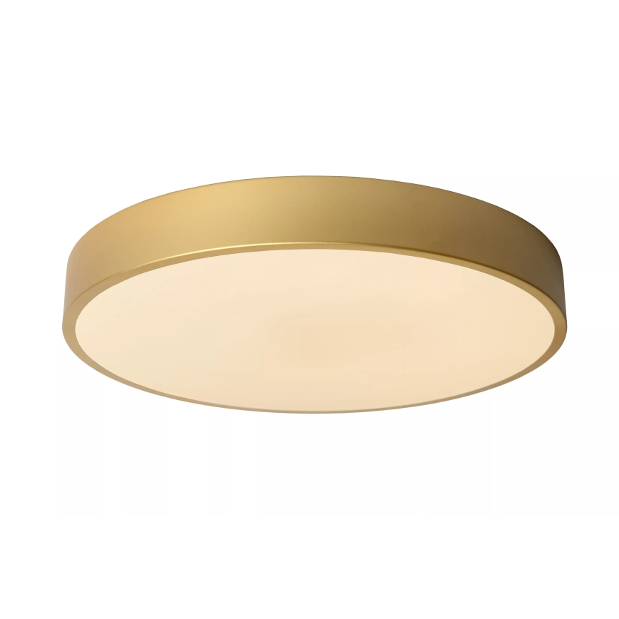 Lucide 79185/40/02 - LED Dimmable ceiling light UNAR LED/24W/230V d. 39,5 cm gold