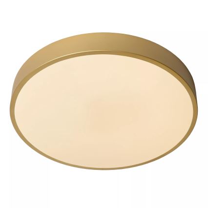 Lucide 79185/40/02 - LED Dimmable ceiling light UNAR LED/24W/230V d. 39,5 cm gold
